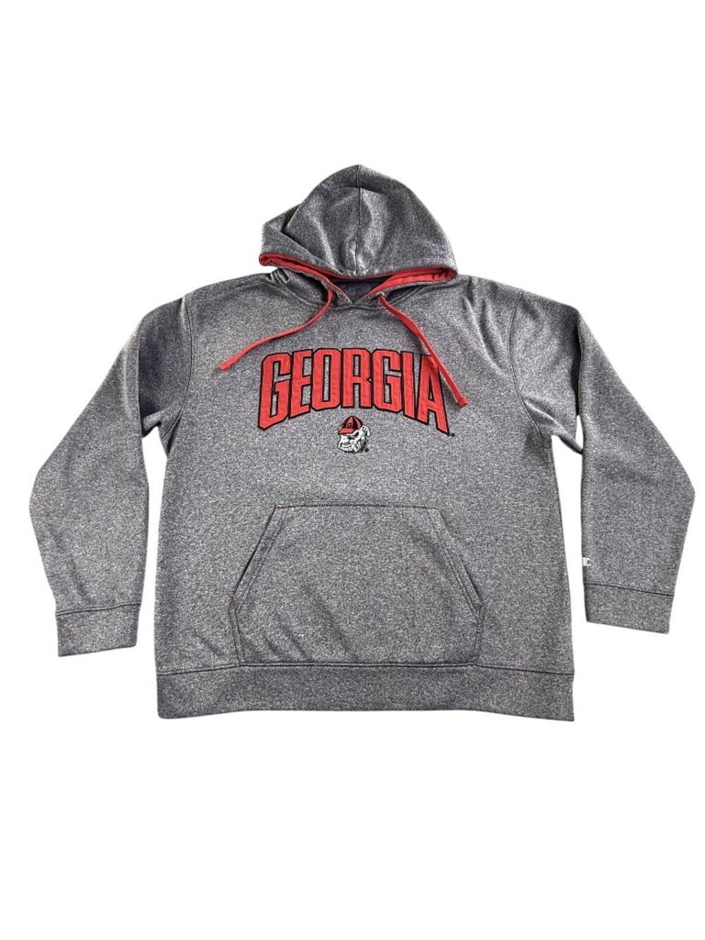 Georgia Bulldogs Hoodie Sweatshirt Mens Large Gray NCAA Football Champion Dawgs
